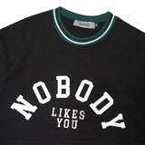 Tshirt Oversized Cotton 16S Oe Nobodylike Black