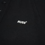 Russ Poloshirt Rugby Tangan Pendek Victor Black