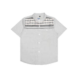 Alsukh Koko Motif Shirt Short Sleeve Grey