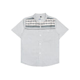 Alsukh Koko Motif Shirt Short Sleeve Light Grey