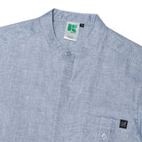 Russ Kemeja Koko Couple Lengan Pendek Ruma Blue