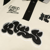 Russ Kids Poloshirt Rugby Tangan Pendek Bubbles Broken White