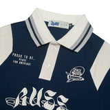 Russ Kids Poloshirt Rugby Tangan Pendek Space Mission Blue
