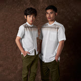 RUSS Shirt Koko Tangan Pendek Baraq White