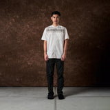 Alhibal Koko Motif Shirt Short Sleeve Cream