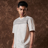 Kahraba Koko Motif Shirt Short Sleeve Light Brown