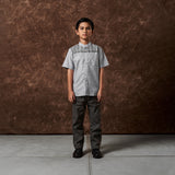 Russ Shirt Koko Tangan Pendek Banu Grey