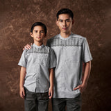 Russ Shirt Koko Tangan Pendek Banu Grey