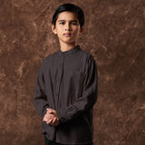 Tajh Koko Shirt Long Sleeve Dark Grey