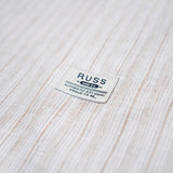 Russ Kemeja Koko Couple Lengan Pendek Maluf Cream