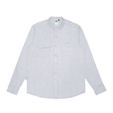 Russ Kemeja Koko Couple Lengan Panjang Sulta Blue