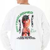 Russ Tshirt Oversize Long Sleeve Culture White