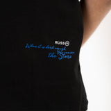 Russ Tshirt Oversize Short Sleeve Glows Black