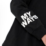 Russ Tshirt Oversize Long Sleeve My Ways Black