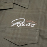 Russ Shirt Kemeja Oversize Lengan Pendek Artdiv Green