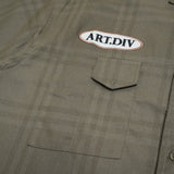 Russ Shirt Kemeja Oversize Lengan Pendek Artdiv Green