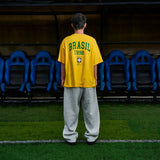 Russ Tshirt Kaos Pria Oversize Brasil Yellow