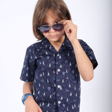 Russ Kids Shirt 0 Kids Sails Navy Blue