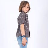 Russ Kids Swans Shirt Short Sleeve Dark Grey
