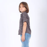 Russ Kids Swans Shirt Short Sleeve Dark Grey