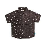 Russ Kids Swans Shirt Short Sleeve Brown