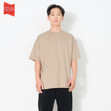 Tshirt Oversized 40S Doubleknit Bends Brown