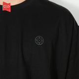 Tshirt Oversized 40S Doubleknit Bends Black