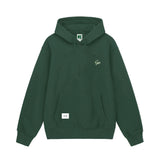 Sweater Hoodie Fleece Pique Green