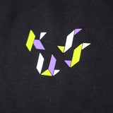 Sweater Hoodie Fleece Origam Black