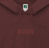 Russ Sweater Hoodie Skuadro Maroon