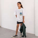 Russ Kids Tshirt Combed 30S Kids Fine White