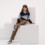 Russ Kids Poloshirt Combed 30S Kids Elbows Black
