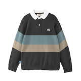 Russ Kids Poloshirt Combed 30S Kids Elbows Black