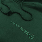 Sweater Russ Hoodie Lank Hijau