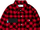 Kemeja Anak Russ Flanel Ls Cross Merah