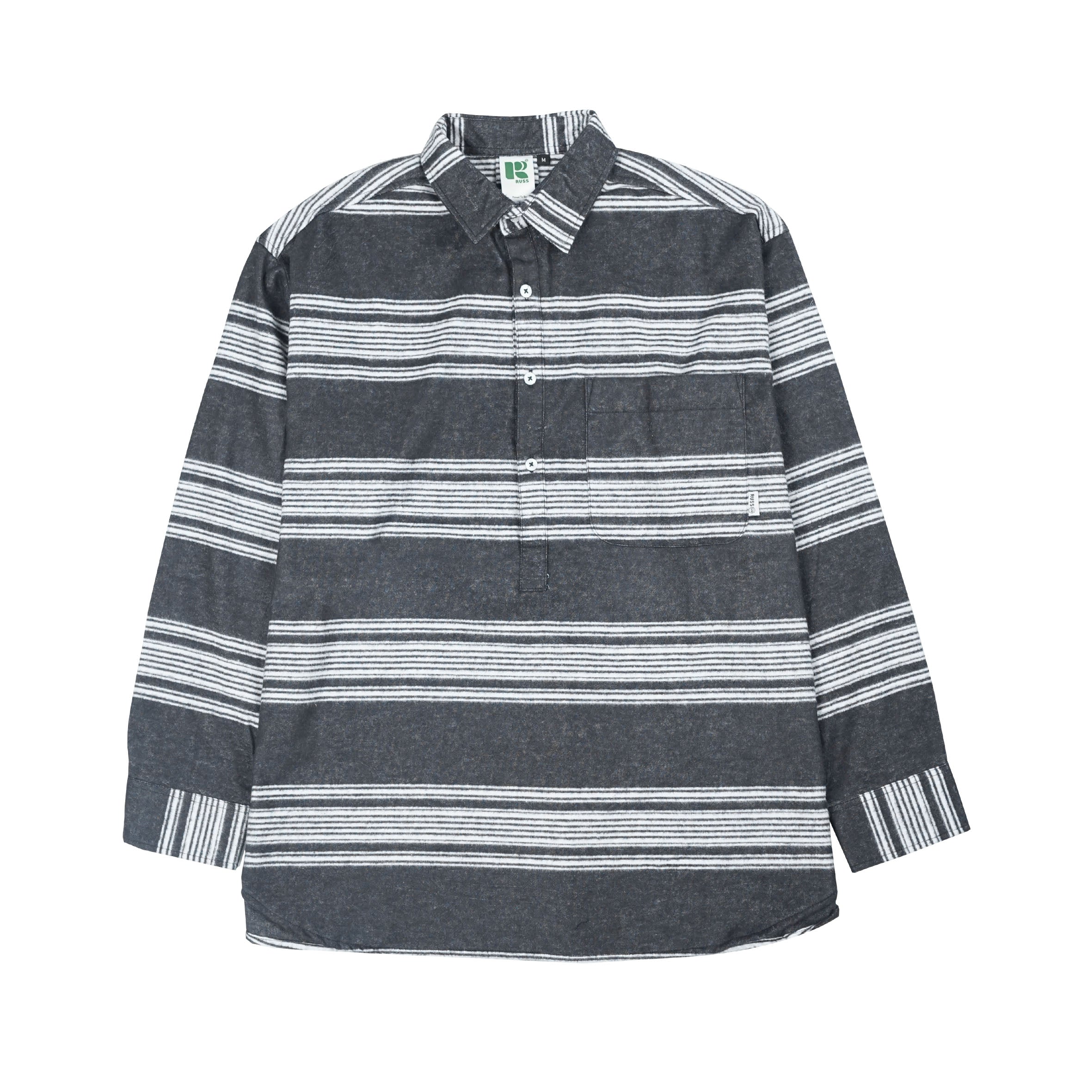 Russ Flannel Tracks Black | Russ & Co