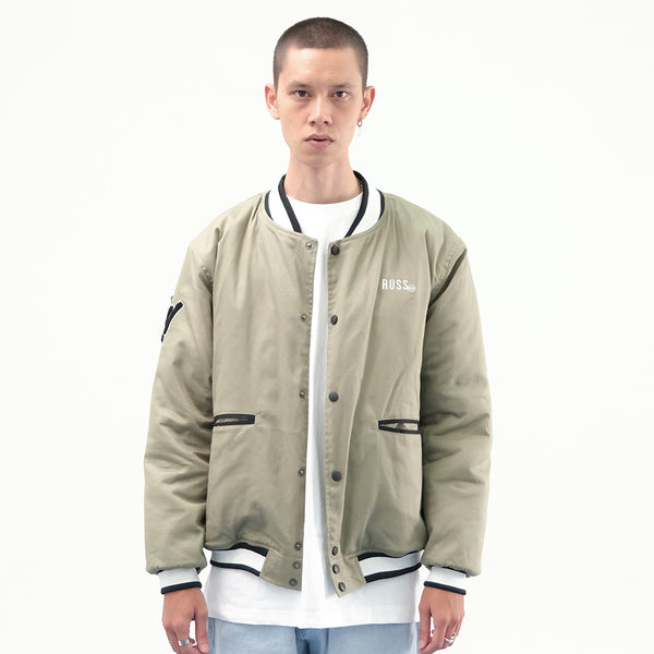 Russ X Gwan Hee Jacket Varsity Courts Olive [PRE ORDER]