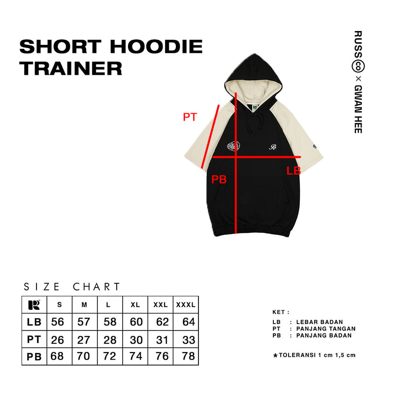 Russ X Gwan Hee Short Sweater Hoodie Trainer Black [PRE ORDER]