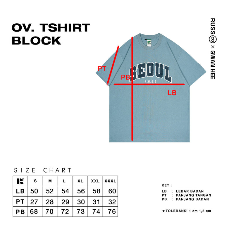 Russ X Gwan Hee Tshirt Kaos Unisex [PRE ORDER]