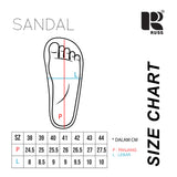 Russ Sandal Jepit Kulit Arus Black