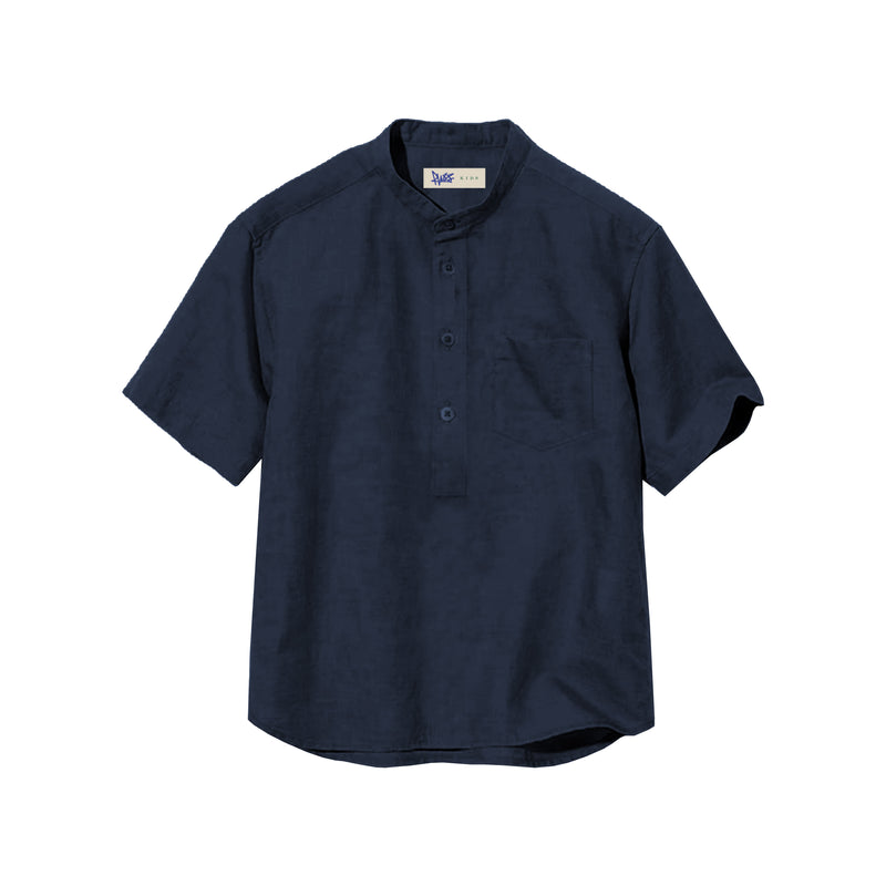 Baju Koko Anak Russ Anak Qurth Biru Navy