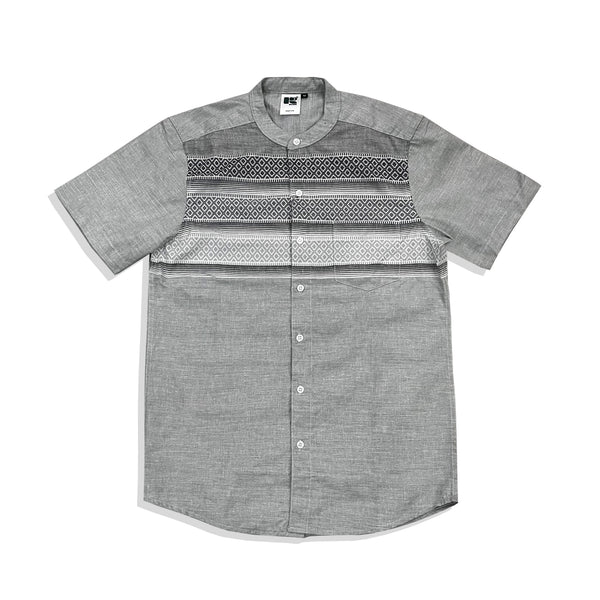 Russ Koko Motif Shirt Tangan Pendek Dahoon Grey