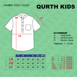 Russ Kids Shirt Koko Anak Tangan Pendek Motif Wakan Blue