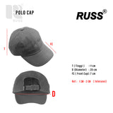 Russ Topi Pria Polo Cap Notes Dark Brown