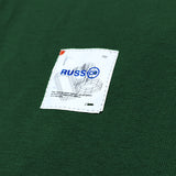 Russ  Kaos Pria Tangan Pendek Tshirt Vagan Dark Green