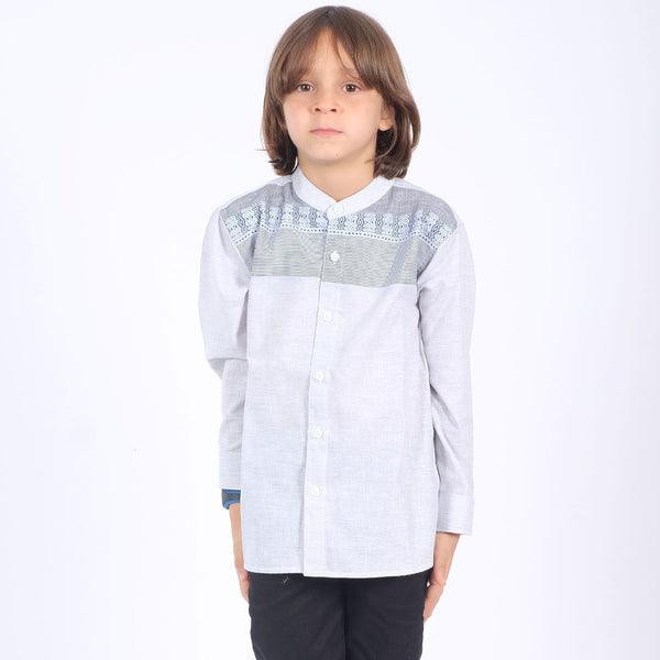 Russ Kids Shirt Gazie Long Sleeve Grey