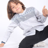Russ Kids Shirt Gazie Long Sleeve Grey