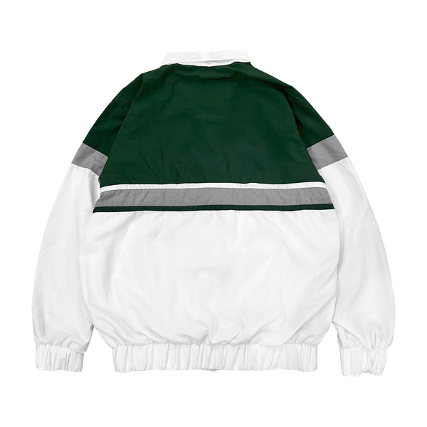 Russ Jaket Resleting Parasut Trois Putih