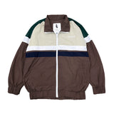 Russ Jaket Zipper Parasut Trois Brown