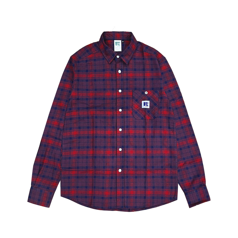 Russ Shirt Kemeja Flannel Tangan Panjang Corridor Red